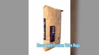 Heavy Duty Custom Paper Valve Bags for Bulk Packaging