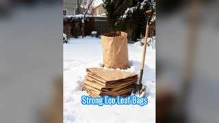 Eco Friendly Leaf Bags Strong Kraft Paper