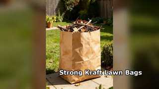 Durable Kraft Paper Lawn Bags Strong & Eco-Friendly